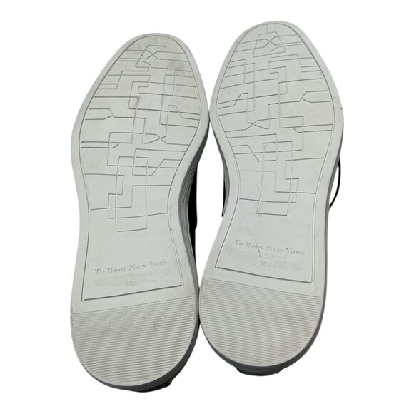 To Boot New York Black Leather Winters Low Top Sneakers Men’s 10.5 Casual Shoes - Picture 8 of 13